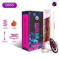 Premium Wireless Vibrator Telescopic Dildos For Women Big Dildo Vibrator Heating Skin Feeling Dick Realistic Penis Large falos Silicone