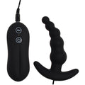 Cupid's Secrets Vibrating dildo Waterproof anal Butt Plug, 10 Mode Black Color Silicone Clitoris Stimulator Vibrator Female Anal Sex Toys