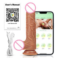 APP Control Thrusting Vibrating Dildo Female Telescopic Heating Penis Masturbator With Suction Cup Sex Toys for Women Adult 18+
