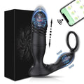 Male Thrusting Prostate Massager Bluetooth APP Vibrator for Men Gay Anal Plug Wireless Remote Butt Plug Sex Toy for Couples