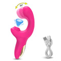 20 Speeds Powerful Dildo Vibrator Female Clit Sucker Vacuum Clitoris Stimulator Adults Goods Finger Wiggling Sex Toy for Women