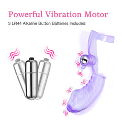garter belts and high heels Dildo with finger ring, 8.4-inch G-spot vibrator main image 1