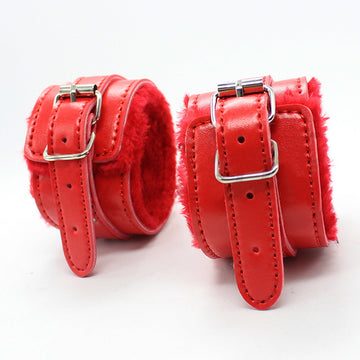 Stainless Steel Fuzzy Hand or Ankle cuffs
