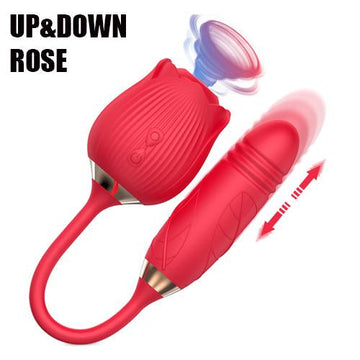 Women's rose shaped 2 in 1 Rose Vibrator