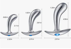 Curved Metal Butt Plug Set