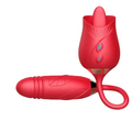 Women's Rose Vibrator 2 in 1 rose sucker and realistic licker